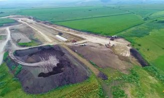 Imagini din dronă cu şantierul Autostrăzii Câmpia Turzii-Târgu Mureș