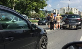 Motociclist rănit într-un accident în Grigorescu