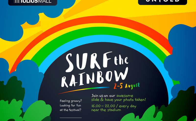 „Surf the Rainbow" - Iulius Mall te invită la o petrecere colorată, la Untold