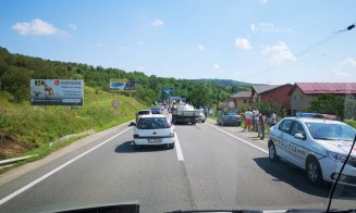 Accident grav în Baciu. O persoană a ajuns la spital