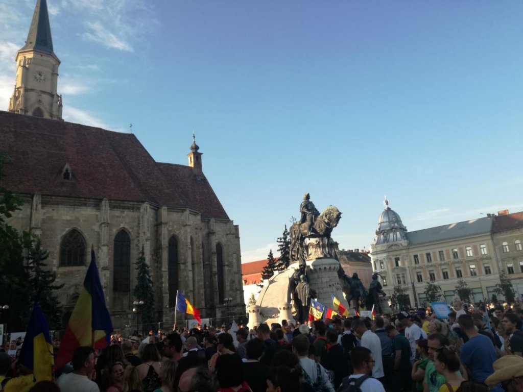 Un nou protest anunțat pentru sâmbătă. Clujenii ies din nou în stradă