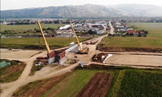 Prima grindă pe lotul I al Autostrăzii Sebeș-Turda