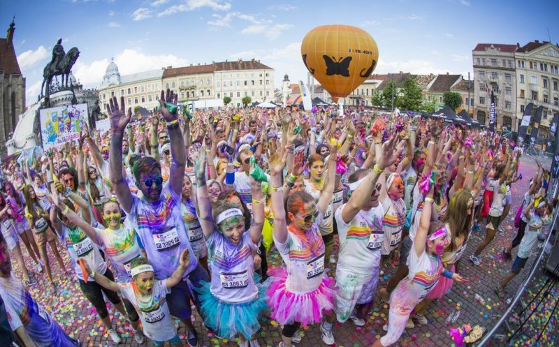 Restricţii auto, în centrul Clujului pentru, ”The Color Run Sunset”