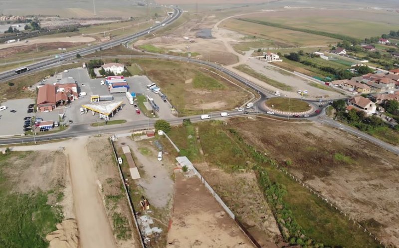 Imagini din dronă cu nodul Sebeș