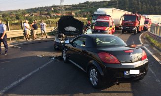 Cu maşina pe contrasens, pe autostradă! A făcut accident lângă Cluj. Apel către CNAIR pentru #SiguranțăRutieră