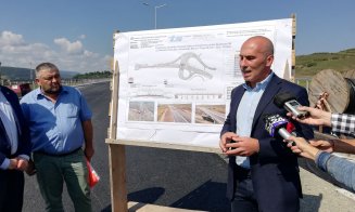 Desant PSD la podul ce trece autostrada peste Someş. Când va fi inaugurată autostrada "muzeu" de lângă Cluj