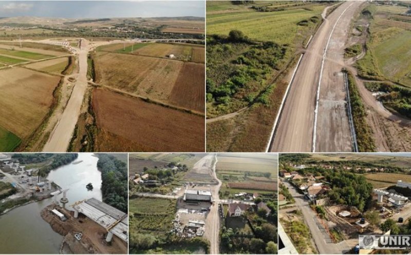 Autostrada Sebeș-Turda. Lucrări la breteaua care face legătura cu centura municipiului Alba Iulia
