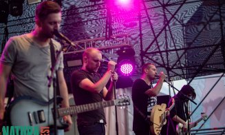 Grimus cântă la Jazz in the Street,  în centrul Clujului