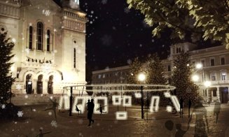 Cum va arăta de Crăciun Piața Avram Iancu din Cluj