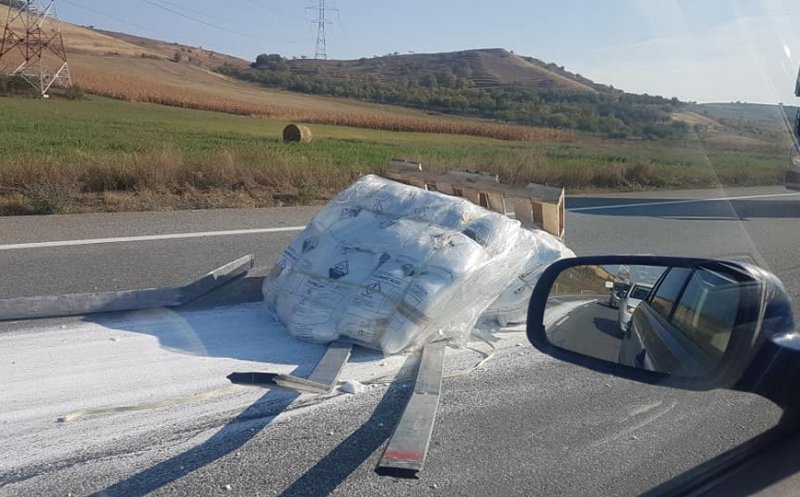 Şi-a pierdut încărcătura pe centura Clujului