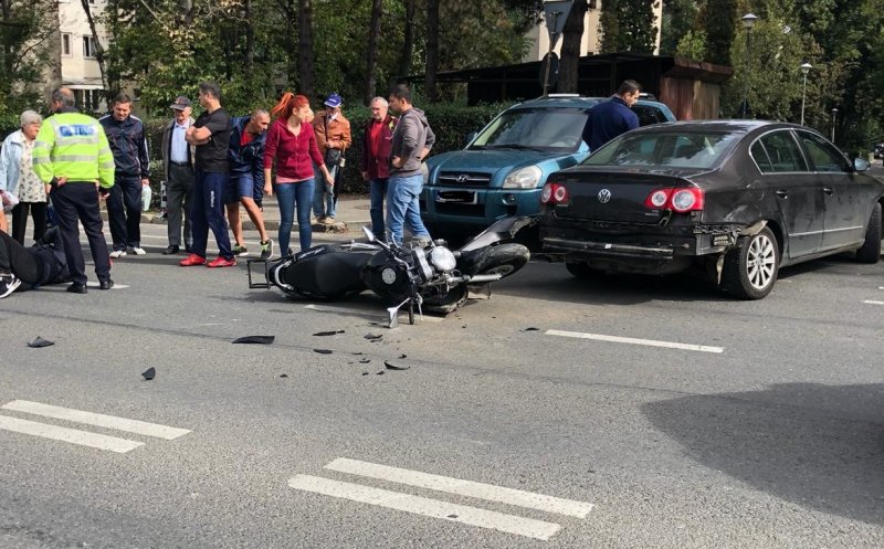 Motociclist accidentat în Mănăştur
