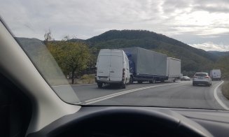 Accident frontal la Bucea. Trafic îngreunat