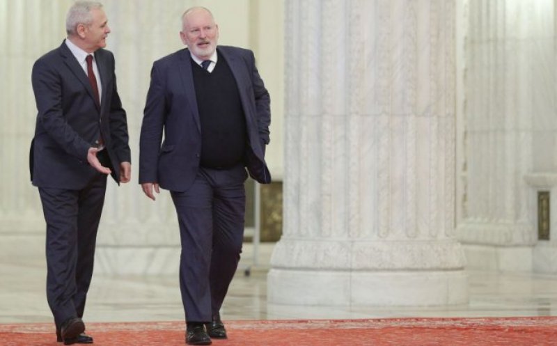 Reuniune extraordinară în Parlamentul UE pe tema României, luni. Participă comisarul Timmermans
