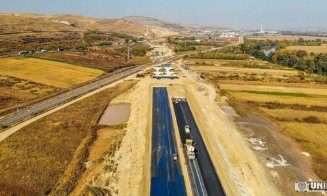 Imagini filmate cu drona: Cum se lucrează pe lotul 1 al Autostrăzii Sebeş - Turda
