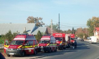 Alertă pe Calea Turzii: convoi de 22 de autovehicule de intervenție. Se simulează un cutremur major în România