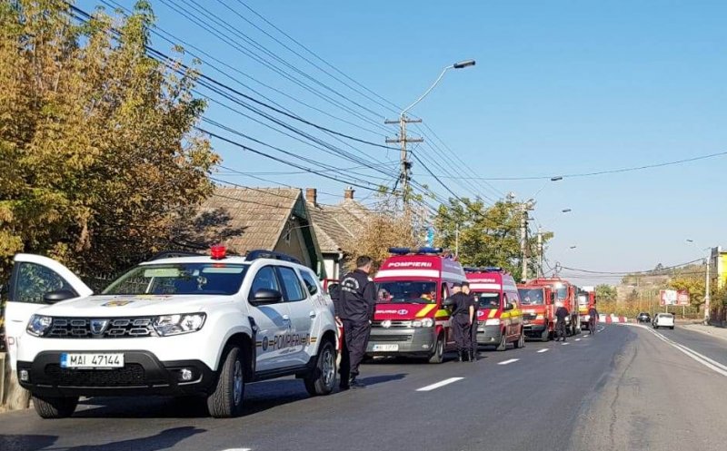 Alertă pe Calea Turzii: convoi de 22 de autovehicule de intervenție. Se simulează un cutremur major