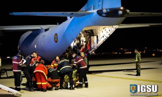 O aeronavă Spartan a adus la Cluj 15 răniţi după "cutremur"