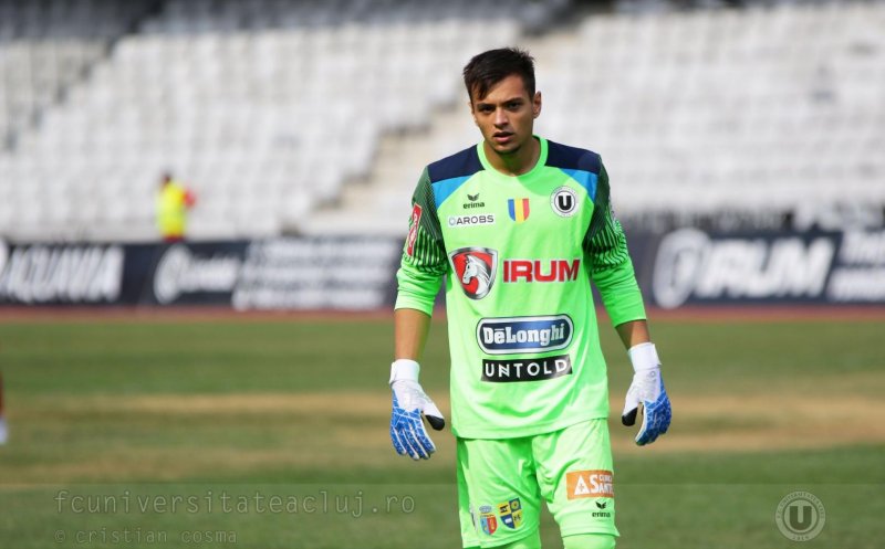 INTERVIU. Cosmin Dur-Bozoancă, omul care dă singuranță defensivei “Șepcilor roșii”: “Mi-aș dori să rămân la Universitatea Cluj”