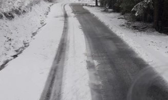 Zăpadă la Băişoara! Staţiunea arată ca-n toiul iernii