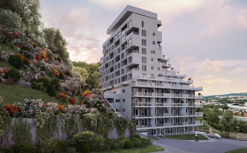Liber la “turnul mișcător” de pe Tăietura Turcului. Apartamentele, scoase la vânzare ca proiect