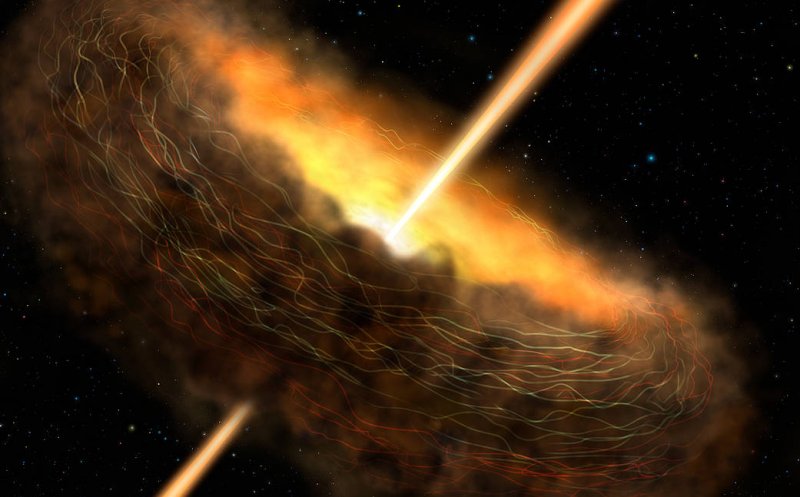 Câmpurile magnetice, cheia activităţii găurilor negre