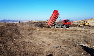 Au început lucrările de foraj pentru amplasarea piloților la zidul de sprijin de la Pata Rât