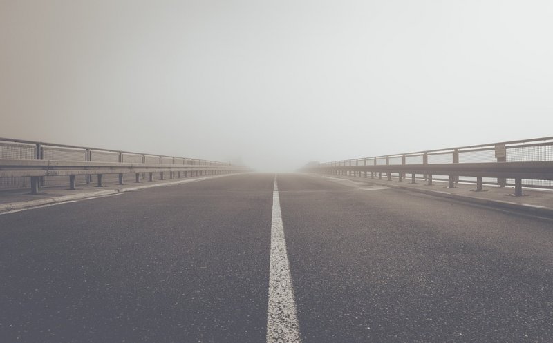 Ceață pe autostrada Clujului