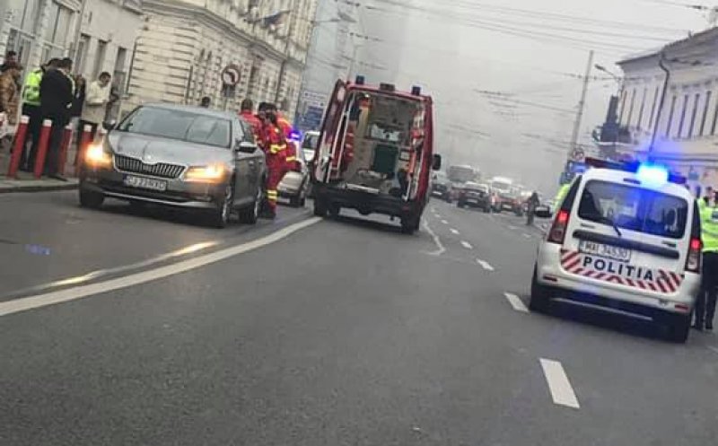 Femeie accidentată în centrul Clujului. A încercat să treacă strada prin loc nepermis