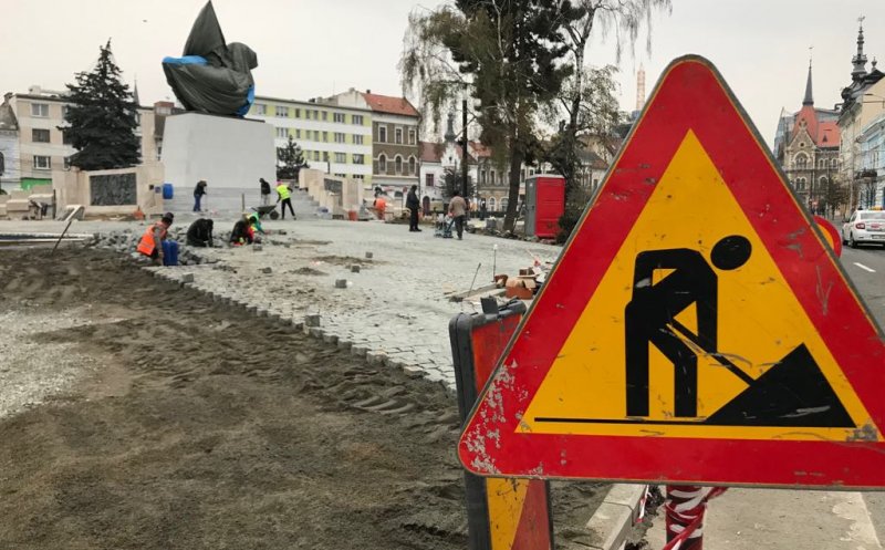 Concursul de viteză Mihai Viteazul. Când va fi gata piața GALERIE FOTO
