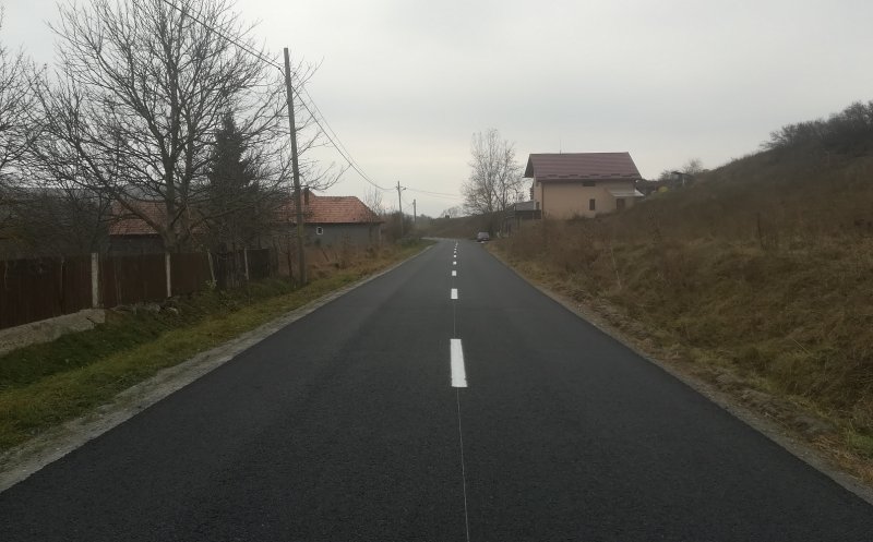 Marcaje rutiere pe drumul județean Filea de Jos – Filea de Sus
