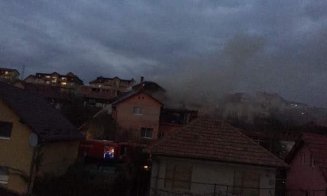 Arde o casa in Baciu