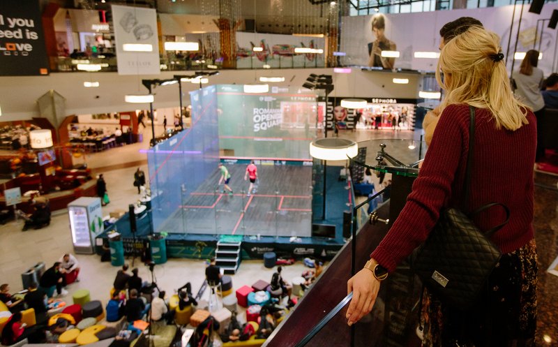 Turneu internaţional open squash, în weekend, la Iulius Mall Cluj
