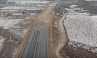 Vine iarna pe autostrada Sebeș-Turda. Asfaltul mai aşteaptă