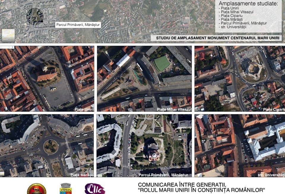 Piața Mihai Viteazul sau Cipariu. Unde punem monumentul Marii Uniri