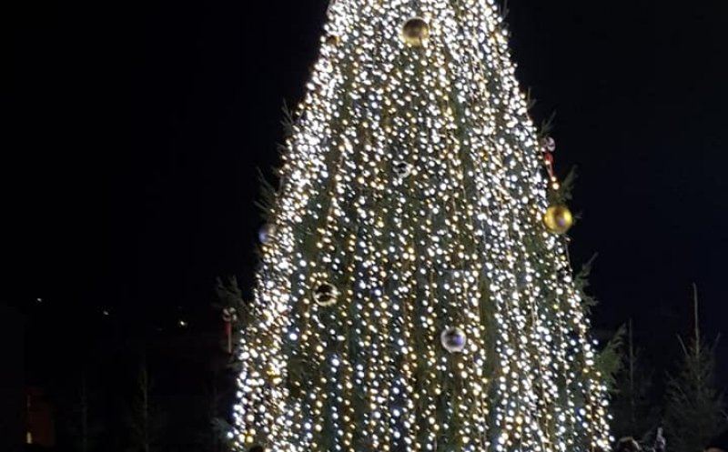 S-au aprins luminile în “Satul lui Moș Crăciun” din Florești