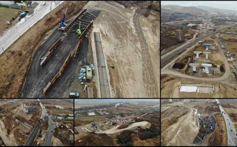Autostrada Sebeș-Turda: Lucrări unde DN 1 va trece peste drumul de mare viteză