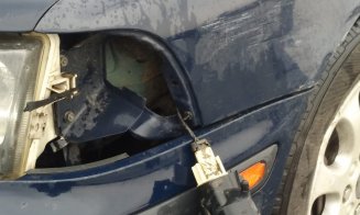 De la volan, direct în arest! Şofer băut, forţat să oprească după ce a lovit o maşină