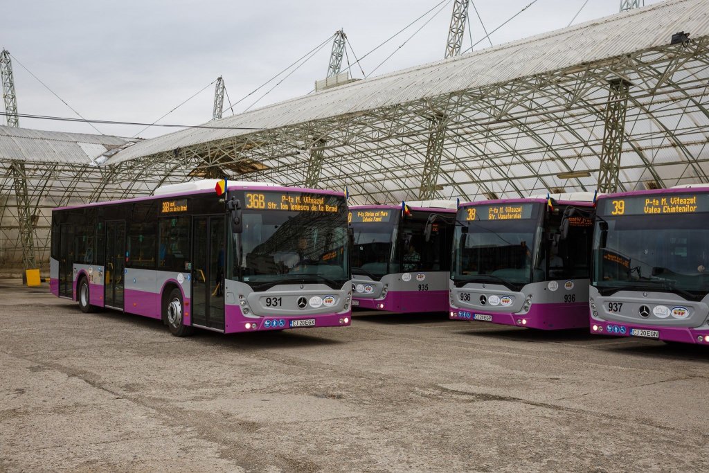 30 de autobuze Mercedes noi pe străzile din Cluj-Napoca