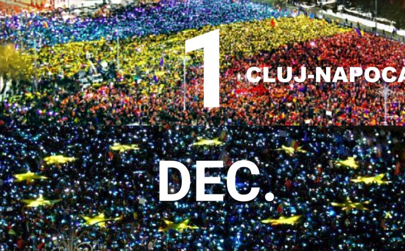 CENTENAR cu protest la Cluj