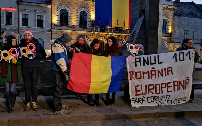 CENTENAR. Încă un protest la Cluj. Manifestaţii şi în Bucureşti şi în alte oraşe din ţară
