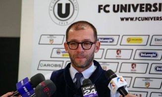 Surpriză pentru fanii Universității Cluj. Bogdan Lobonț va fi pe bancă la derby-ul cu Chindia