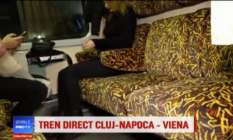 Cum arată în interior trenul direct Cluj - Viena