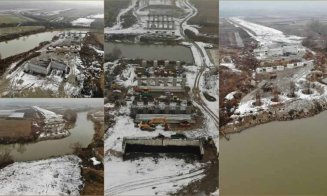 Autostrada Sebeș-Turda: Lucrările la podul de peste râul Mureș, abandonate de un an, reluate în plină iarnă