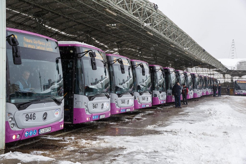 Încă 30 de autobuze Mercedes pe străzile din Cluj-Napoca. 60 în total, de 62.8 milioane lei