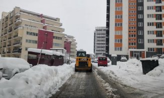 Baciu iese de sub nămeţi. Locuitorii sunt rugaţi să-şi cureţe trotuarele, şoferii - să fie atenţi cum parchează