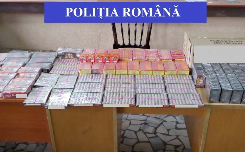 Captură impresionantă de materiale pirotehnice vândute ilegal la Cluj