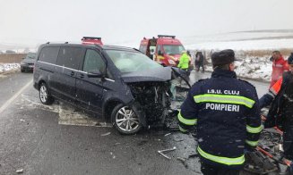 Accident rutier grav în Cluj, soldat cu un mort şi patru răniţi