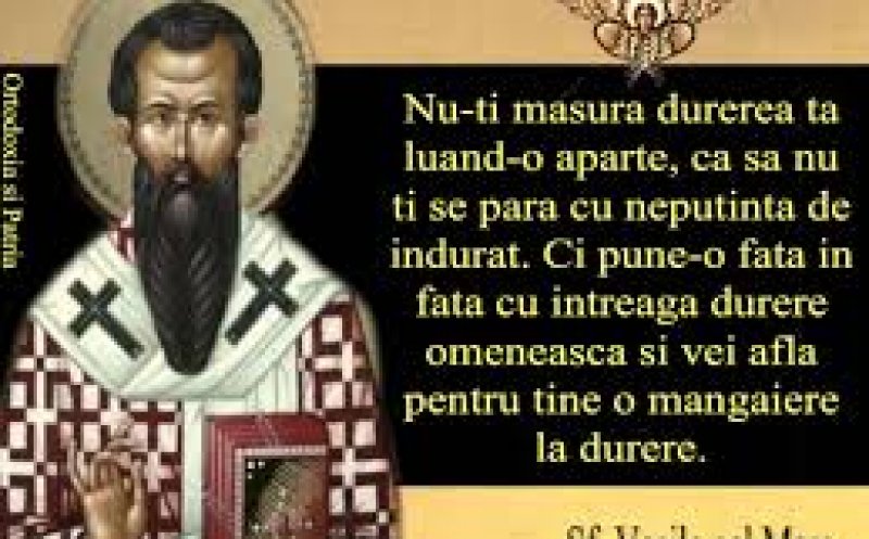 1 ianuarie - Sfântul Vasile cel Mare considerat „păzitor de duhuri rele”