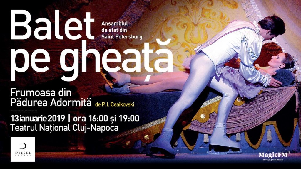 „Frumoasa din pădurea adormită”, pe gheaţă, la Cluj-Napoca