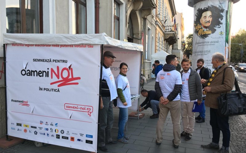 11.000 de semnături, la Cluj, pentru "Oameni noi în politică"